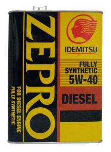 Idemitsu Zepro Diesel Fully Synthetic 5w40, 4л